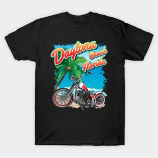 Daytona beach, Florida, old school bike T-Shirt